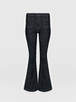 Bowie Stretch Flare Jeans - Black - thumbnail 7