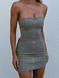 Callan Mini Dress Khaki - thumbnail 3