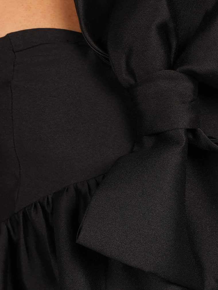 Betina Bow Front Maxi Dress - BLUE/DUSTY ROSE 9