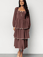 Barcelona Tiered Dress | Vintage Plum - thumbnail 1