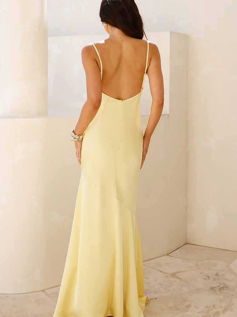Brilliant Belle Satin Maxi Dress 10