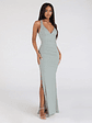 Ayla Lace-Up Slit Mermaid Glitter Formal Dress - thumbnail 2