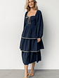 Barcelona Tiered Dress | Navy - thumbnail 6