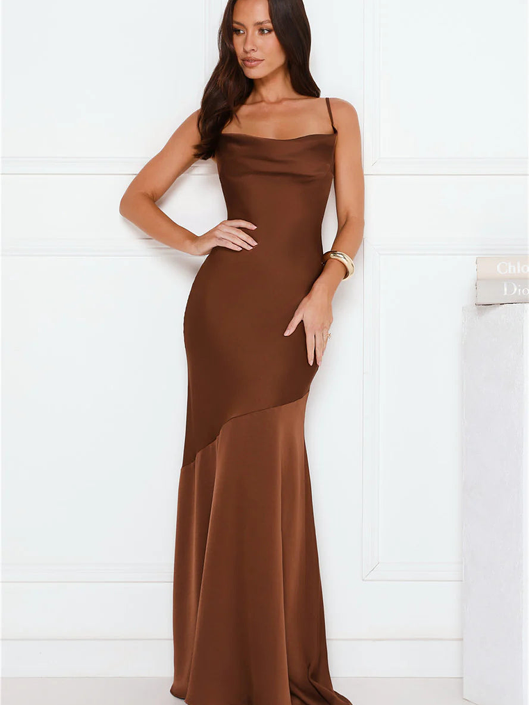 Brilliant Belle Satin Maxi Dress 13
