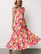 Ayla Tiered Maxi Dress | Pink Multi Floral - thumbnail 2