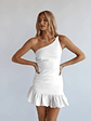 Athena Ruched One Shoulder Mini Dress - thumbnail 7