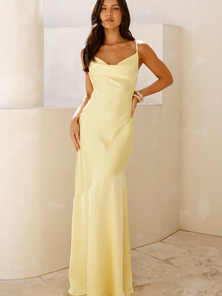 Brilliant Belle Satin Maxi Dress 18
