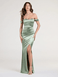 Belinda Off-The-Shoulder Slit Satin Formal Dress - thumbnail 5