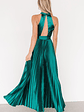 Capulet Pleated Maxi Dress | Emerald - thumbnail 2