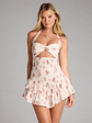 Bloom Baby Floral Halter Cutout Mini Dress - thumbnail 1