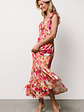 Ayla Tiered Maxi Dress | Pink Multi Floral - thumbnail 5