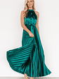 Capulet Pleated Maxi Dress | Emerald - thumbnail 5