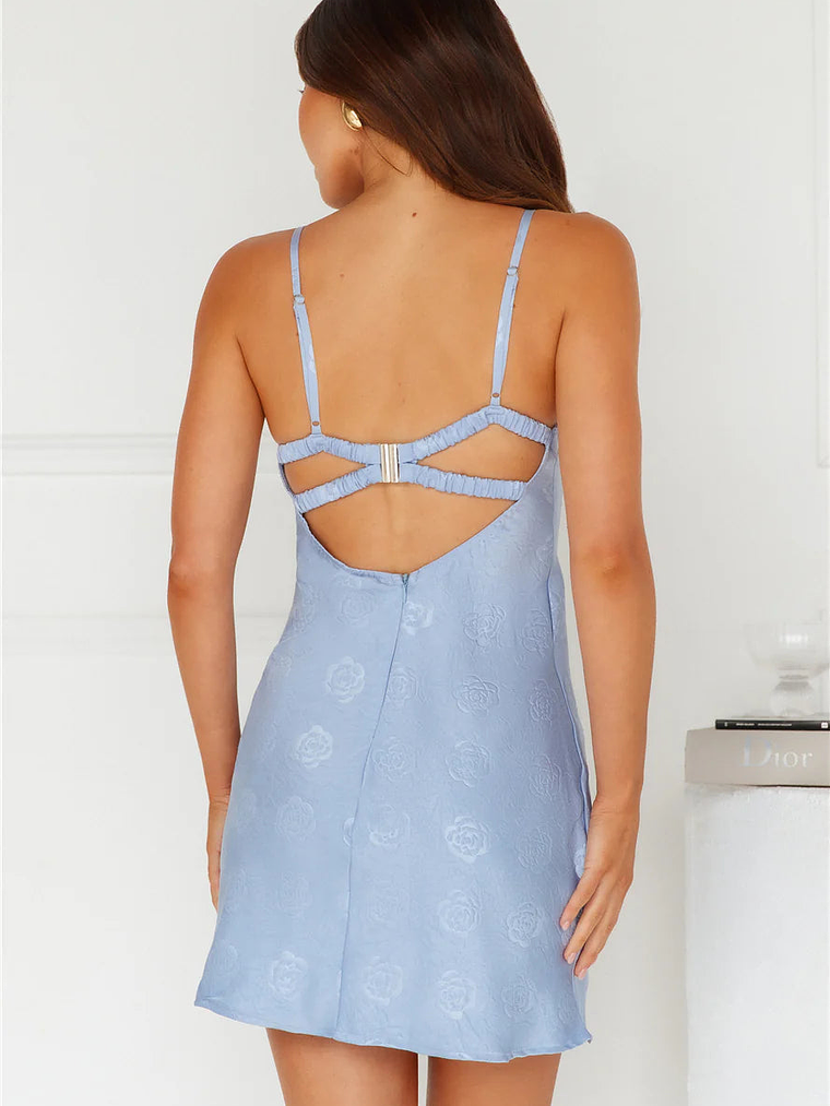 Blissful Breeze Satin Mini Dress 10