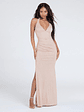 Ayla Lace-Up Slit Mermaid Glitter Formal Dress - thumbnail 18