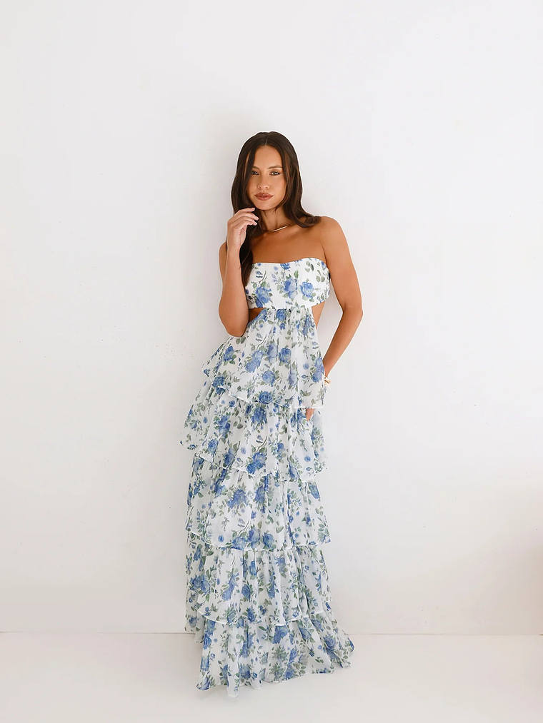 Bloom Spell Strapless Maxi Dress 3