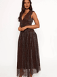Cara Maxi Dress - Bronze - thumbnail 4