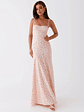 Britney Maxi Dress - Pink Ditsy Floral - thumbnail 5