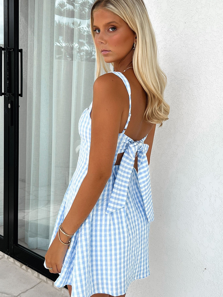 Bransley Dress - Blue/White 3