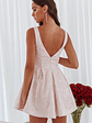 Belle Enchante Jacquard Mini Dress Pink - thumbnail 2