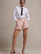 Cambridge | Pink Boucle Tailored Shorts - thumbnail 6