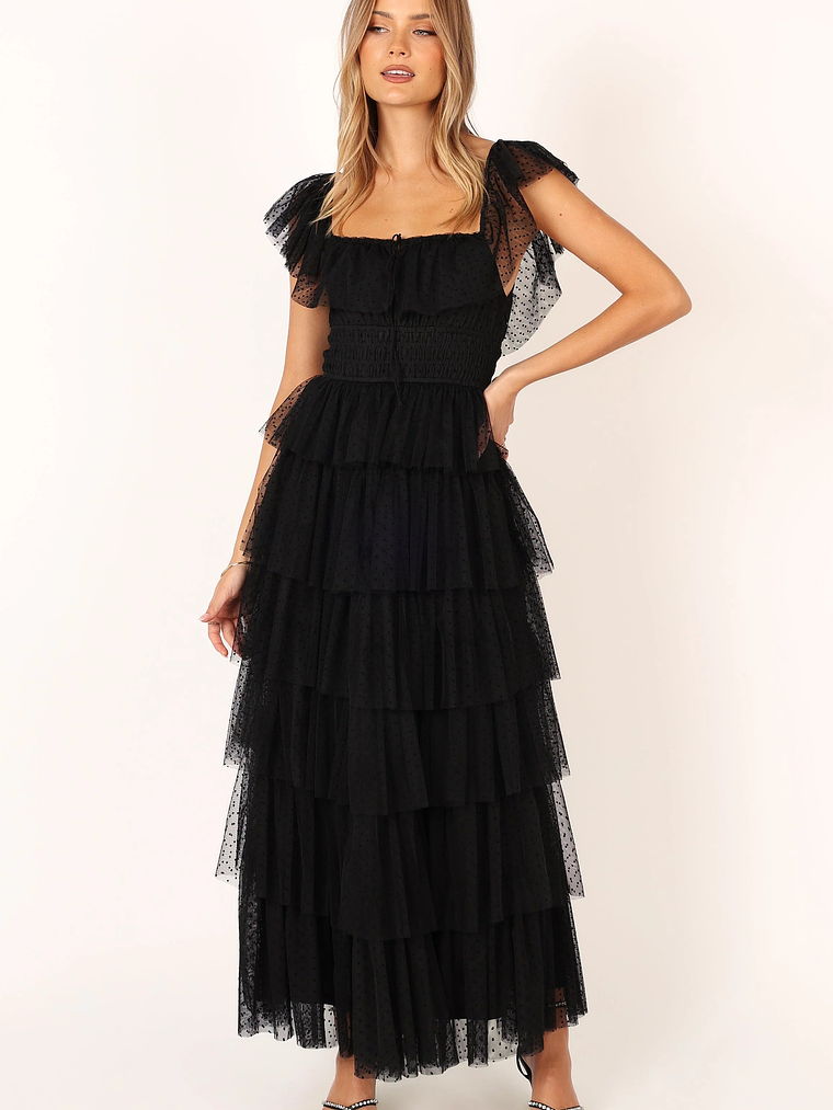 Belle Maxi Dress - Black 3
