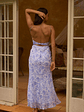 Azure Oasis Maxi Dress Blue - thumbnail 2