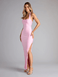 Beverly Halter Slit Long Formal Dress - thumbnail 4