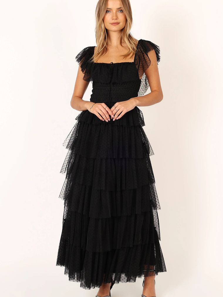 Belle Maxi Dress - Black 4