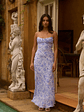 Azure Oasis Maxi Dress Blue - thumbnail 3