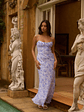 Azure Oasis Maxi Dress Blue - thumbnail 5