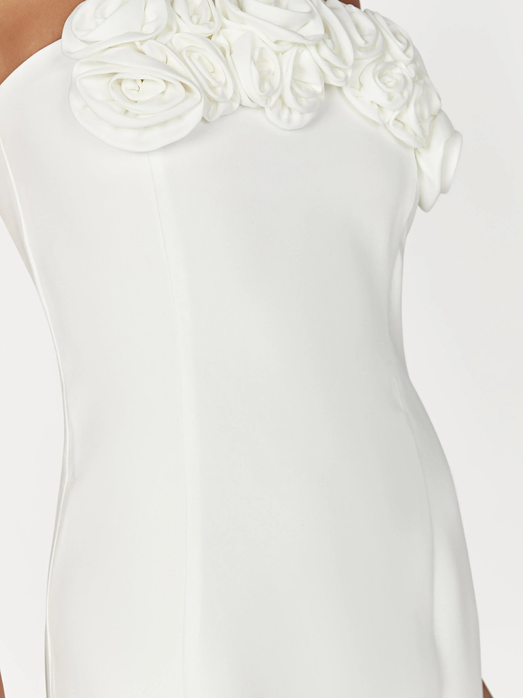 Brooks Rose Mini Dress - White 6