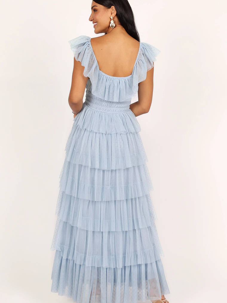 Belle Maxi Dress - Blue 4