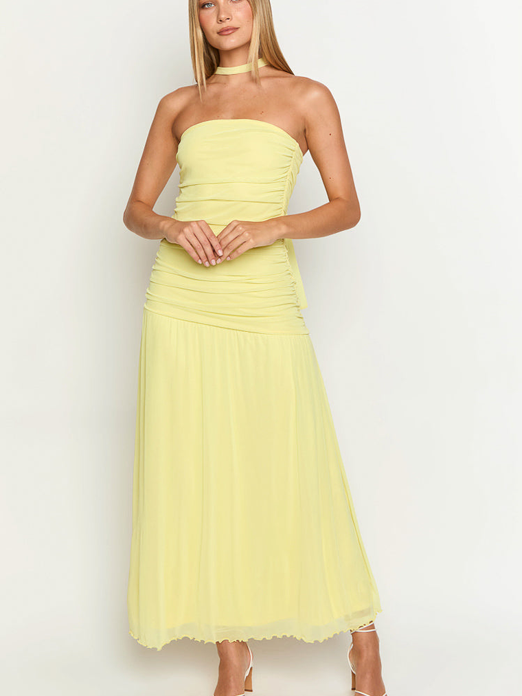 Brayan Yellow Maxi Dress 4