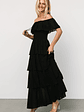 Carina Off Shoulder Maxi Dress | Black - thumbnail 7