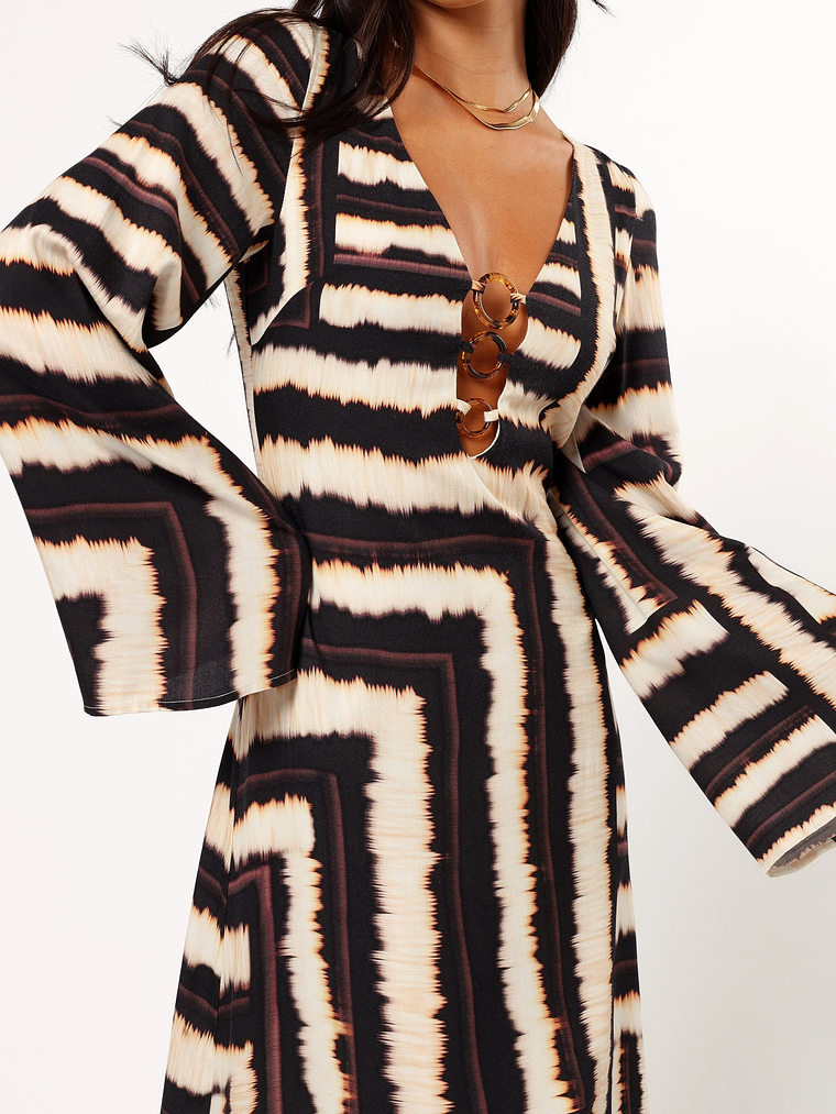 Azure Maxi Dress - Noria Print 4