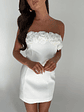 Brooks Rose Mini Dress - White - thumbnail 9