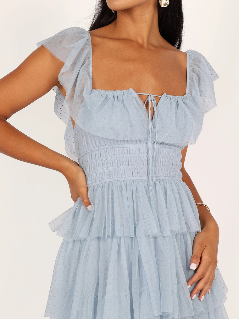 Belle Maxi Dress - Blue 8