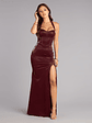 Breanna Faux Leather Corset Formal Dress - thumbnail 2