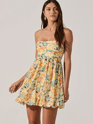 Bubble Floral Mini Dress