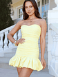 Bubbly And Bright Strapless Mini Dress - thumbnail 1