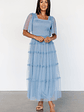 Bexley Tulle Dress | Dusty Blue - thumbnail 2