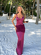 Breanne Maxi Dress Burgundy - thumbnail 2