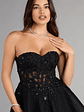 Carla Corset Tulle A-Line Mini Dress - thumbnail 8
