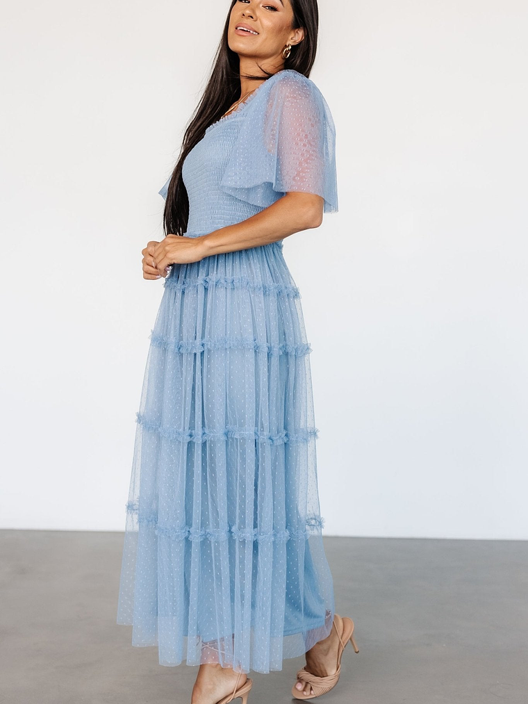 Bexley Tulle Dress | Dusty Blue 6