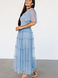 Bexley Tulle Dress | Dusty Blue - thumbnail 6