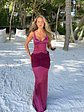 Breanne Maxi Dress Burgundy - thumbnail 4