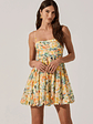 Bubble Floral Mini Dress - thumbnail 6