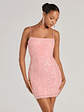 Beverly Lace-Up Bodycon Sequin Party Dress - thumbnail 11