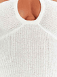 Audelia White Knit Mini Dress - thumbnail 8