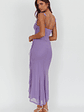 Blushing Ruffle Trim Maxi Dress Lilac - thumbnail 2